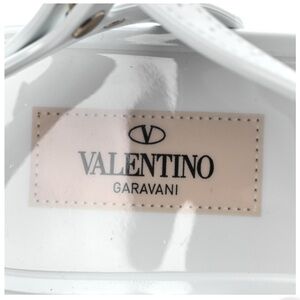 Valentino White Rubber Rockstud Sandals